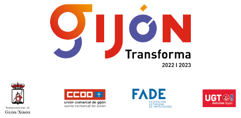 Logos Footer Gijón Transforma 2022 | 2023